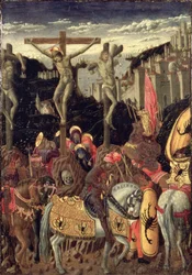 Kreuzigung (Tempera auf Holztafel)